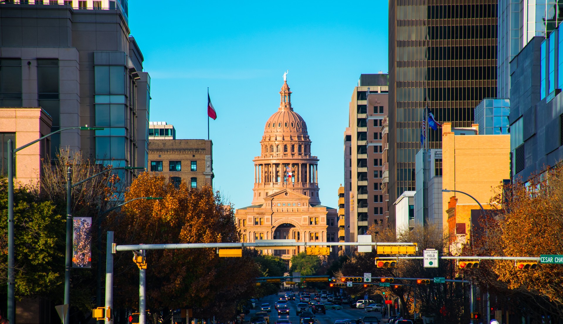 Texas Capital Building from South Congress Bridge